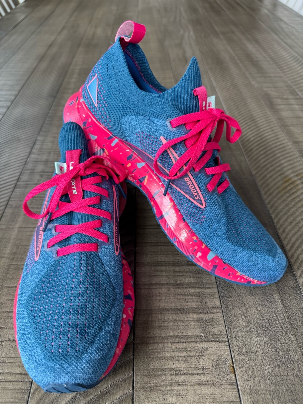 Brooks Levitate StealthFit 5 Blue/Beetroot/Plume Running Shoes Women’s Size 8 - Picture 4 of 16